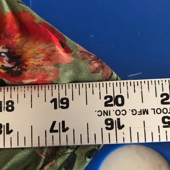 Le Raganne Womens L Maxi Dress Silk Blend Italy Lined Floral Forest Fairy Tiered - Picture 9 of 10